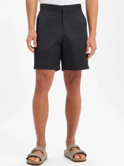 Fred Perry Herren Shorts in schwarz - Länge: kurz