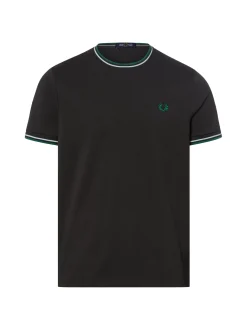 Fred Perry Herren T-Shirt in anthrazit - Ärmel: kurzarm