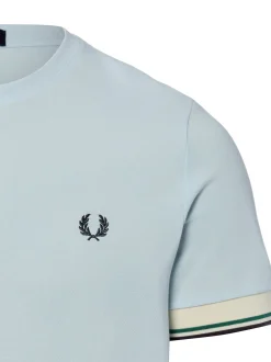 Fred Perry Herren T-Shirt in hellblau - Ärmel: kurzarm
