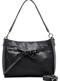 FredsBruder Damen Schultertasche - Belted With Love Shoulderbag in schwarz