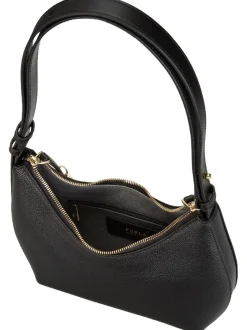 Furla Damen Schultertasche - Goccia Shoulder Bag in schwarz