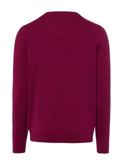 Fynch-Hatton Herren Strickpullover in himbeer