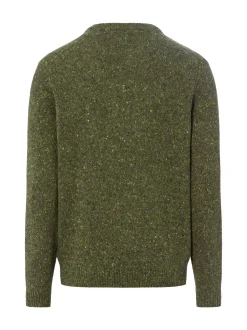 Fynch-Hatton Herren Wollpullover mit Alpaka-Anteil in oliv