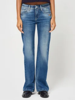 GANG Damen Jeans - 94AMELIE FLARED in blau - Länge: lang