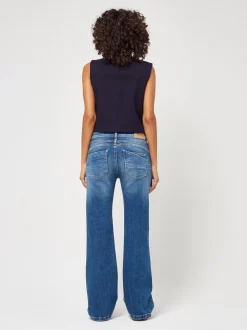 GANG Damen Jeans - 94AMELIE FLARED in blau - Länge: lang