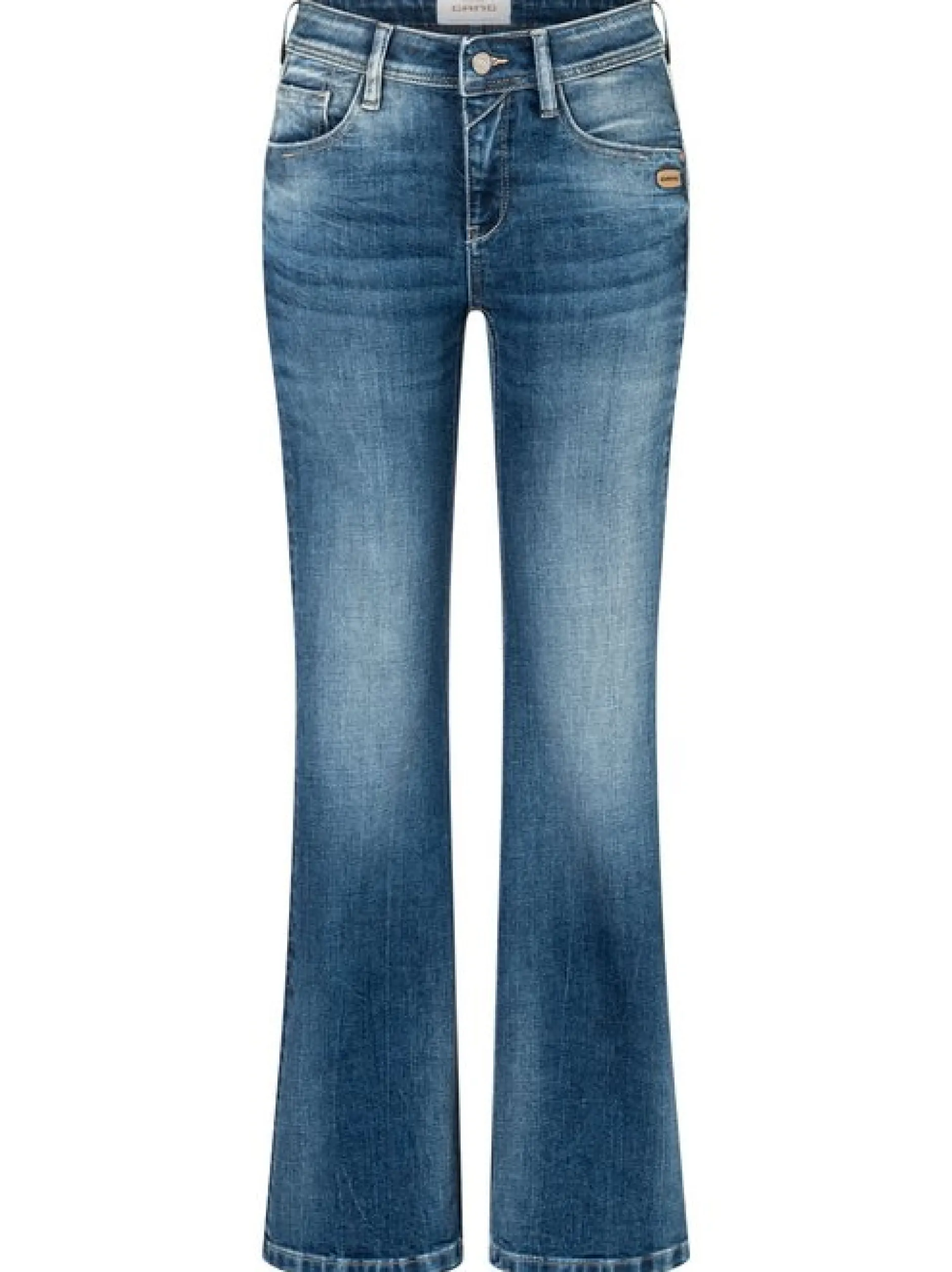 GANG Damen Jeans - 94AMELIE FLARED in blau - Länge: lang
