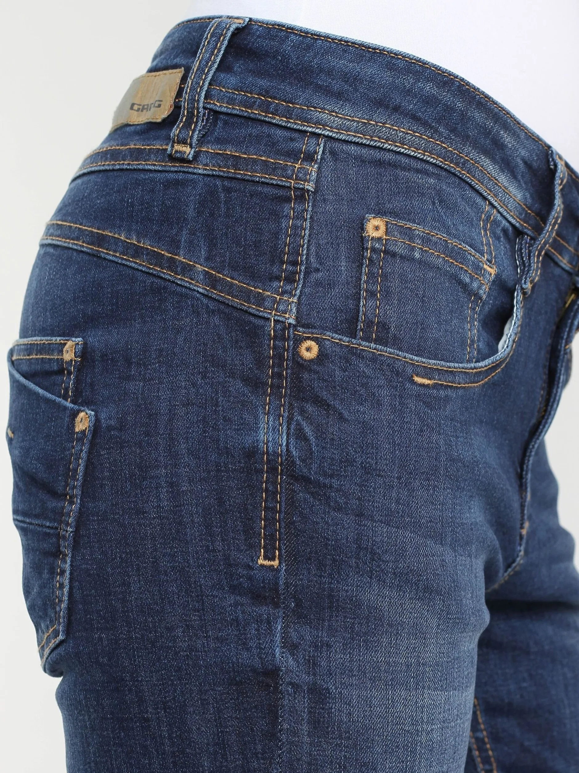 GANG Damen Jeans - 94AMELIE in blau - Länge: lang