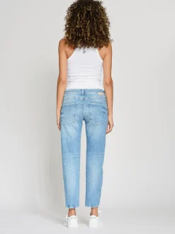 GANG Damen Jeans - 94NADIA cropped in hellblau