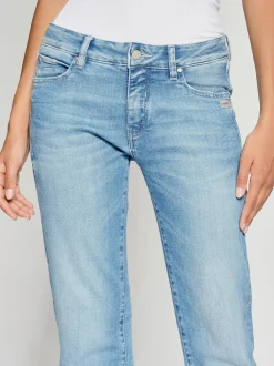 GANG Damen Jeans - 94NADIA cropped in hellblau