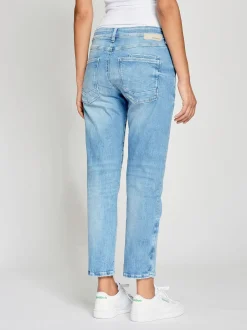 GANG Damen Jeans - 94NADIA cropped in hellblau