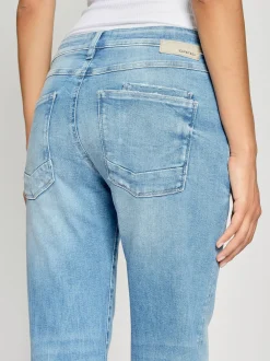 GANG Damen Jeans - 94NADIA cropped in hellblau