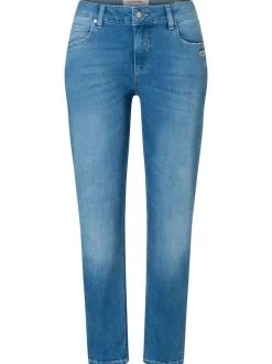 GANG Damen Jeans - 94NADIA cropped in hellblau