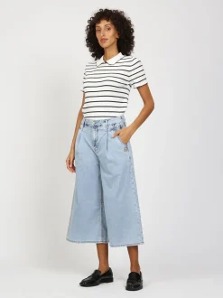 GANG Damen Jeans - 94WANDA CULOTTE in hellblau