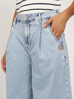 GANG Damen Jeans - 94WANDA CULOTTE in hellblau