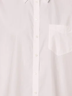 Gant Damen Bluse in weiß - Ausschnitt: Hemdblusenkragen