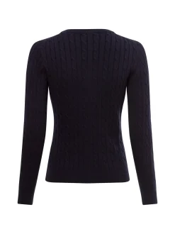 Gant Damen Strickjacke in marine - Ausschnitt: Rundhals