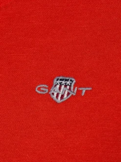 Gant Damen T-Shirt in rot - Ausschnitt: V-Ausschnitt