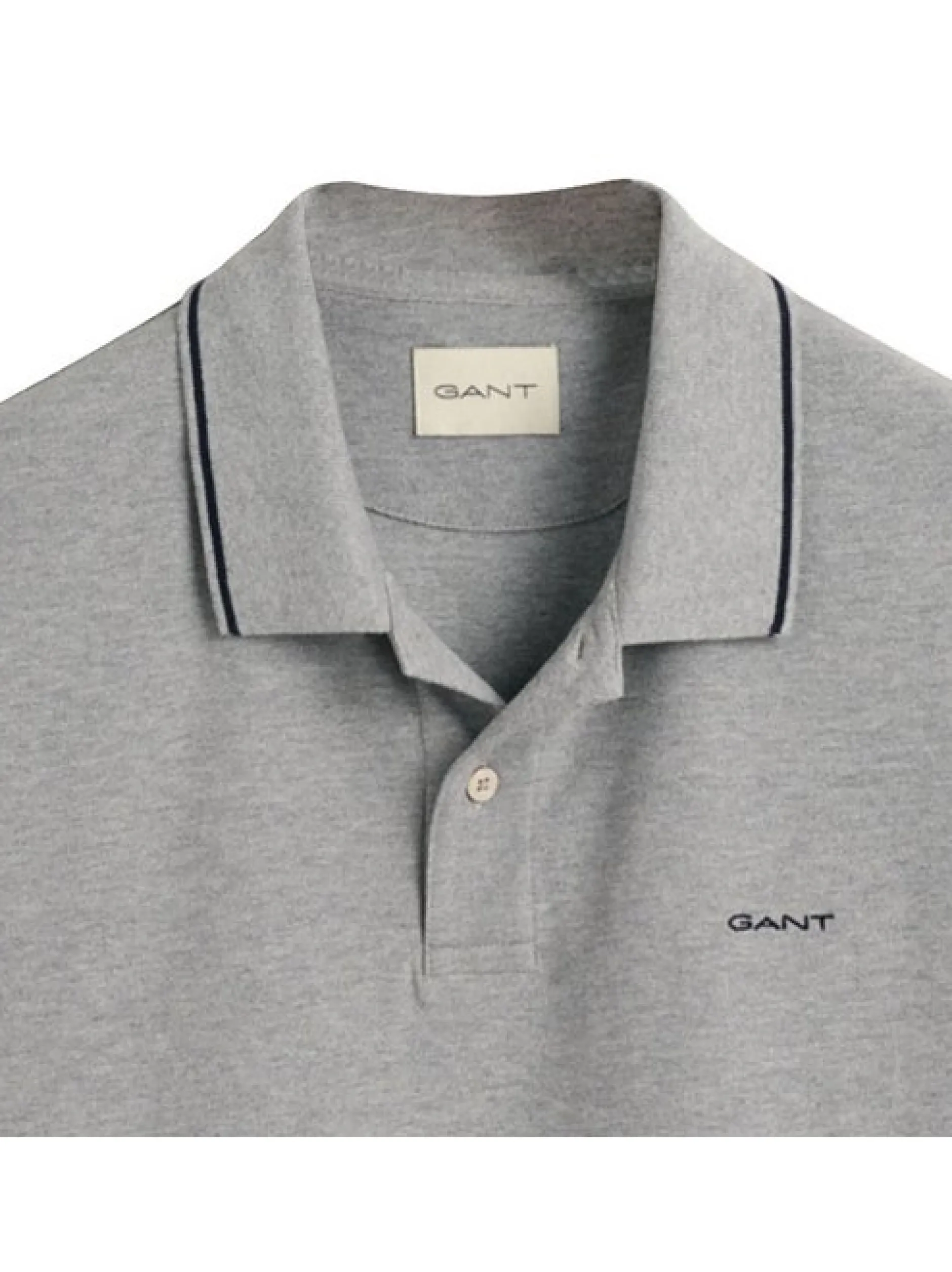 Gant Herren Poloshirt 1er Pack in grau - Ärmel: kurzarm