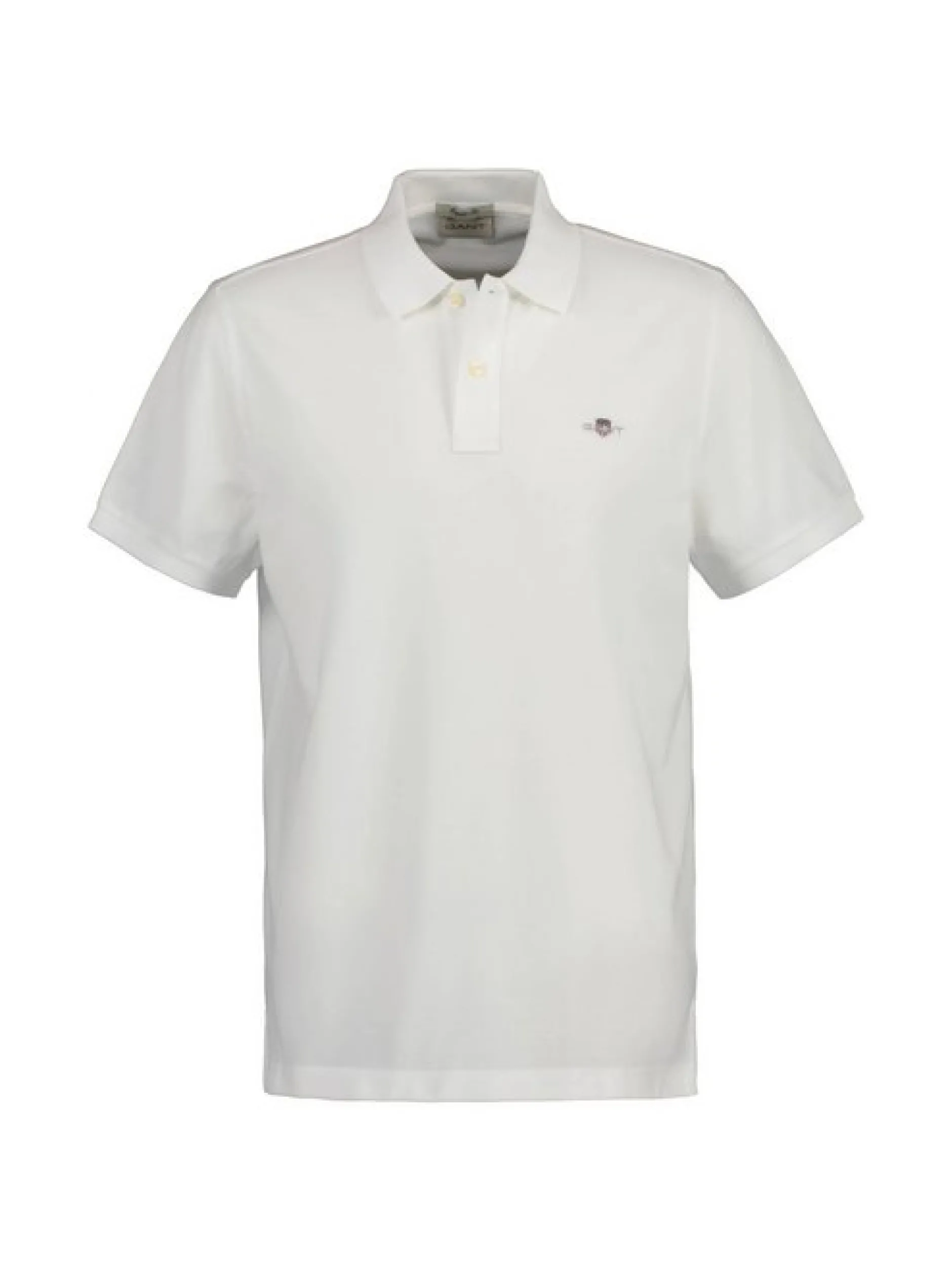 Gant Herren Poloshirt 1er Pack in weiß - Ärmel: kurzarm