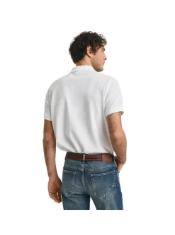 Gant Herren Poloshirt 1er Pack in weiß - Ärmel: kurzarm