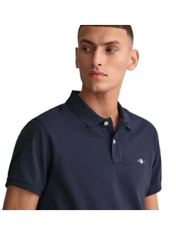 Gant Herren Poloshirt in blau - Ausschnitt: Polokragen