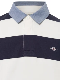 Gant Herren Poloshirt in ecru - Ausschnitt: Polokragen