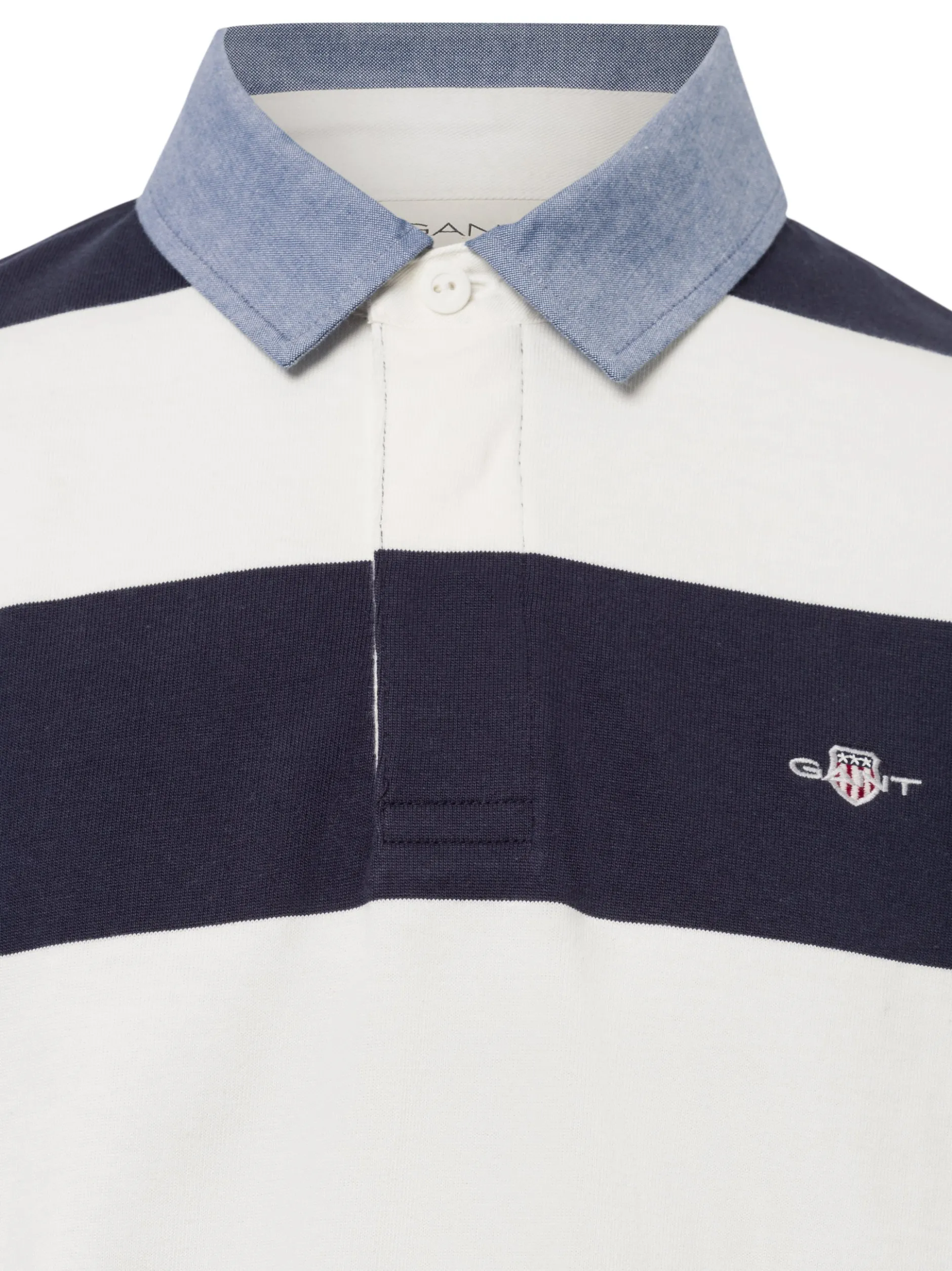 Gant Herren Poloshirt in ecru - Ausschnitt: Polokragen