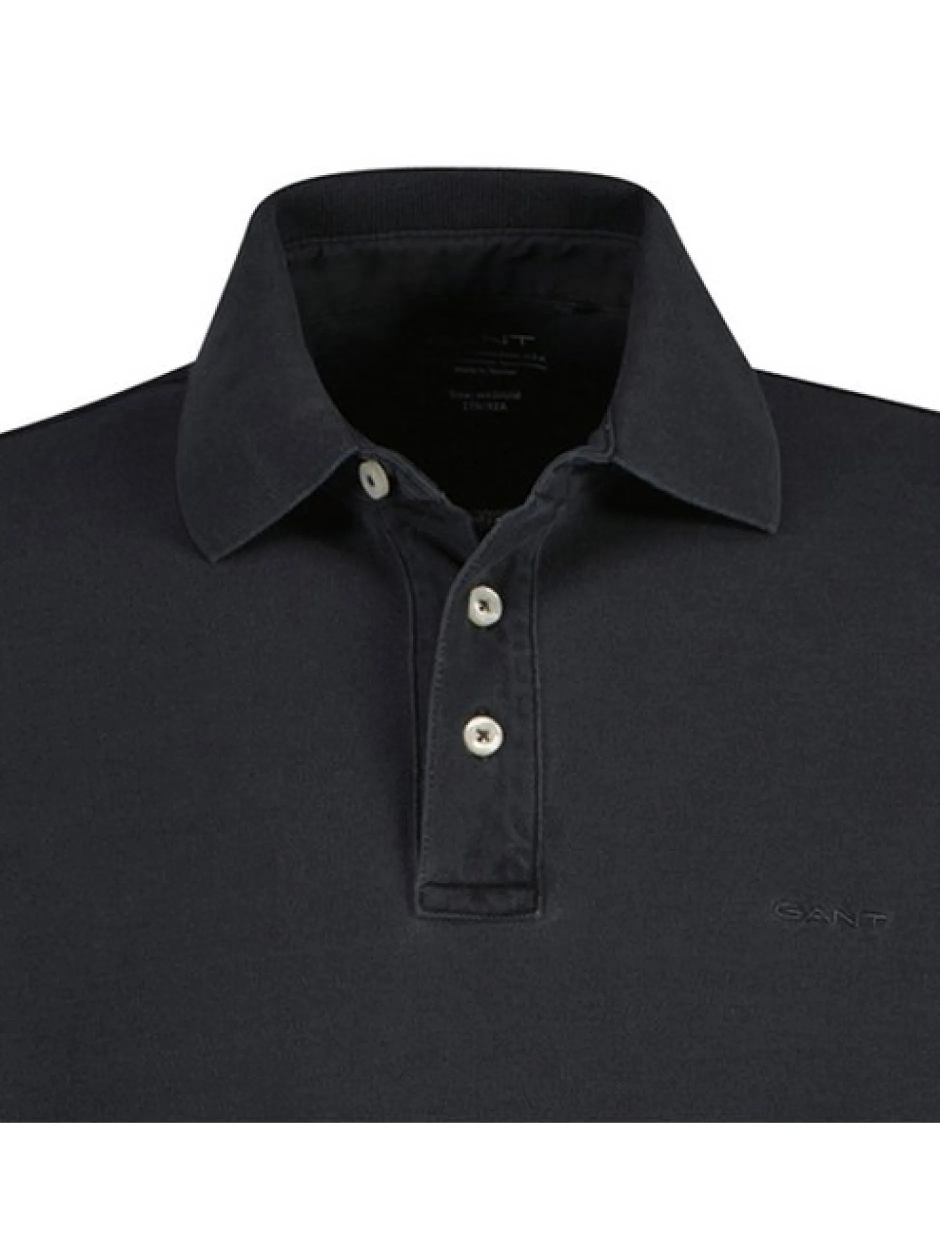Gant Herren Poloshirt in schwarz - Ärmel: kurzarm