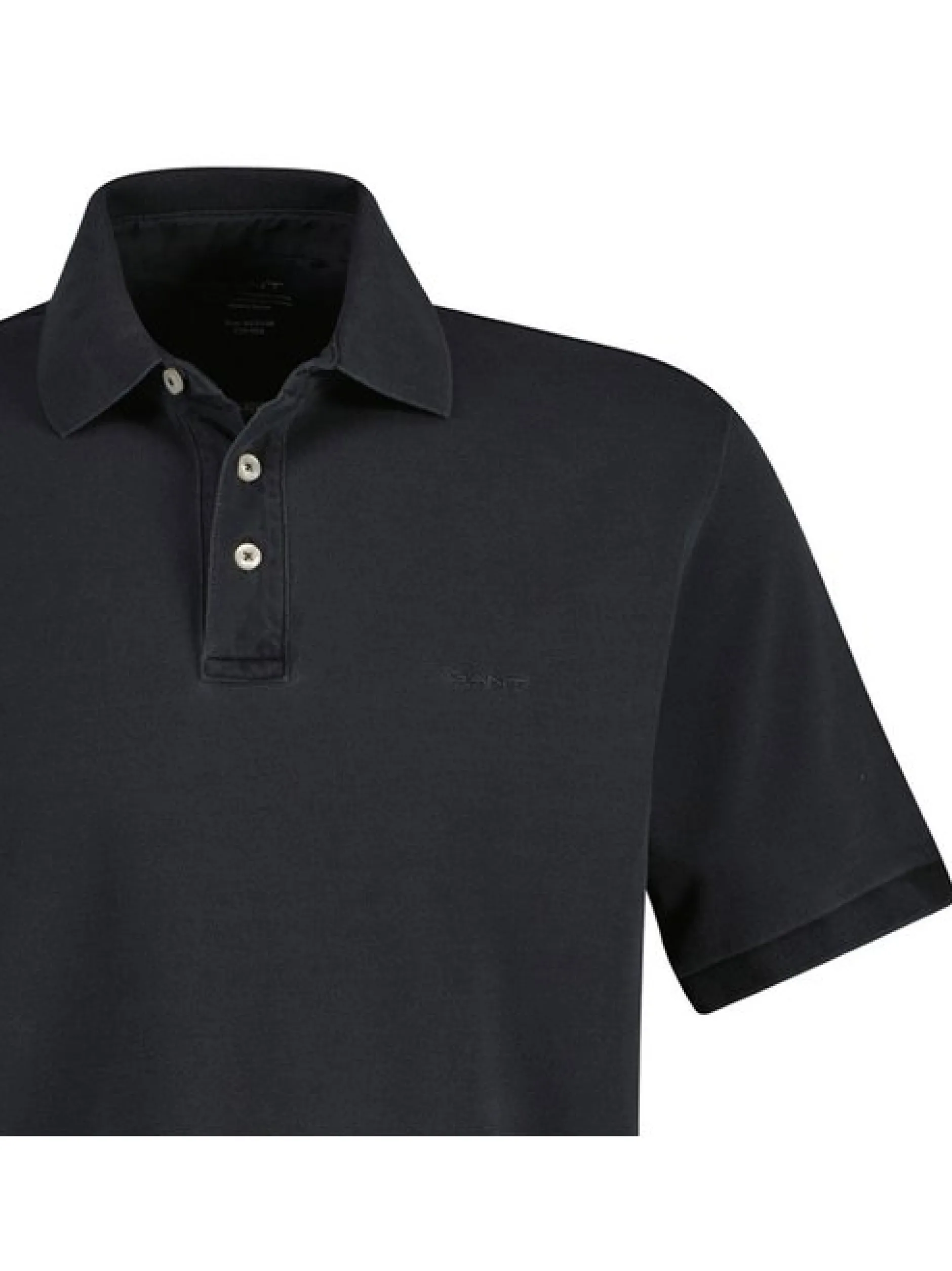 Gant Herren Poloshirt in schwarz - Ärmel: kurzarm