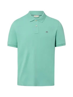 Gant Herren Poloshirt in türkis - Ausschnitt: Polokragen