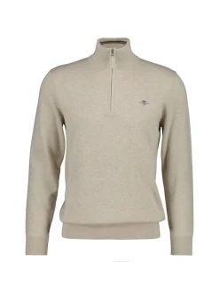 Gant Herren Strickpullover in beige - Ärmel: langarm