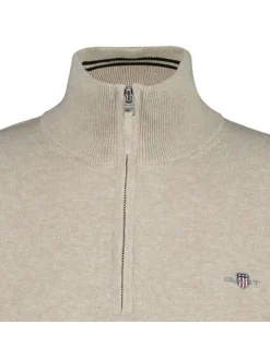 Gant Herren Strickpullover in beige - Ärmel: langarm
