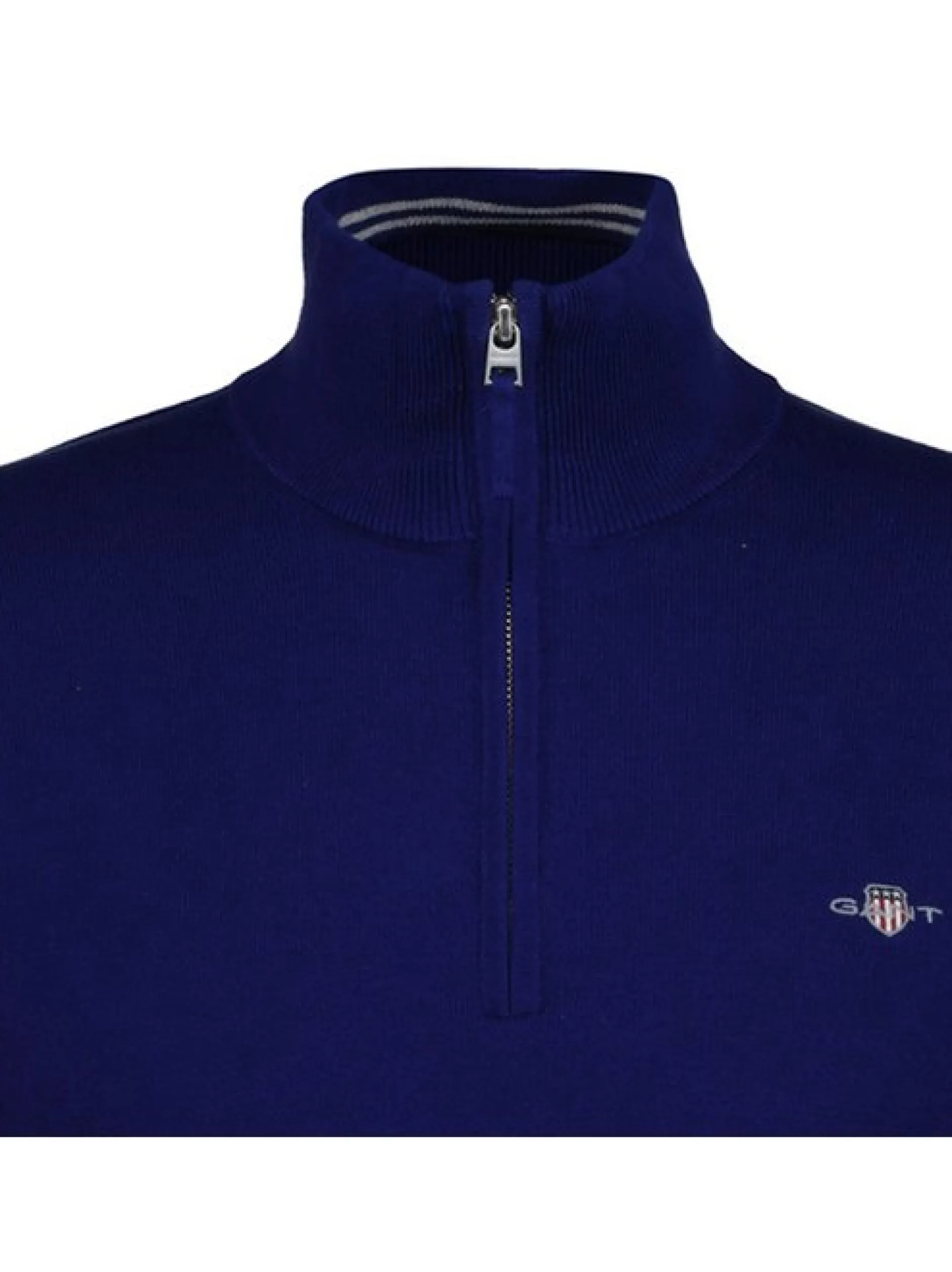 Gant Herren Strickpullover in blau - Ärmel: langarm