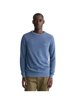 Gant Herren Strickpullover in blau - Ärmel: langarm