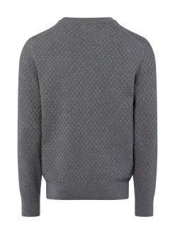 Gant Herren Strickpullover in grau - Ärmel: langarm