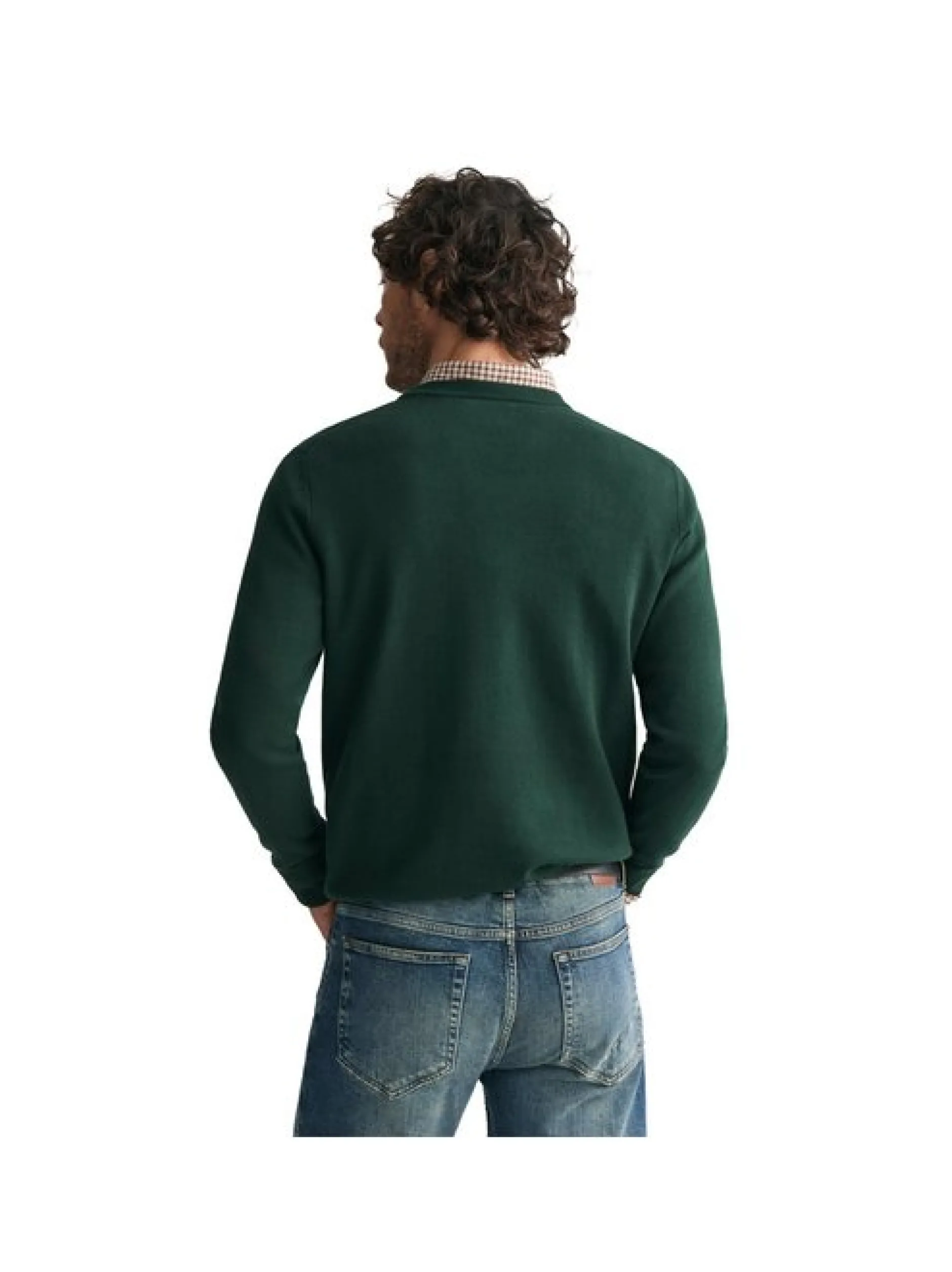 Gant Herren Strickpullover in grün - Ärmel: langarm