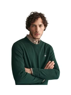 Gant Herren Strickpullover in grün - Ärmel: langarm