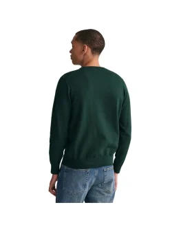 Gant Herren Strickpullover in grün - Ärmel: langarm
