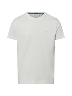 Gant Herren T-Shirt in ecru - Ausschnitt: Rundhals