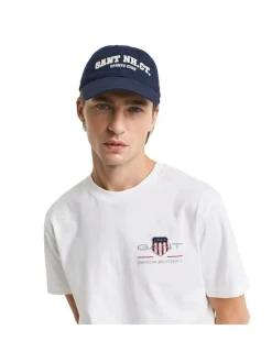 Gant Herren T-Shirt in weiß - Ausschnitt: Rundhals