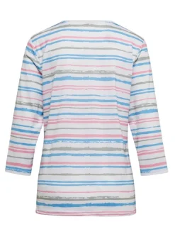Goldner Damen 3/4-Arm-Shirts in weiß - Ärmel: 3/4 Arm