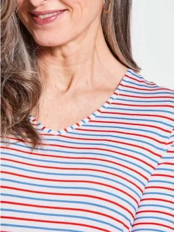 Goldner Damen Basic Shirts in rot - Ärmel: Halbarm
