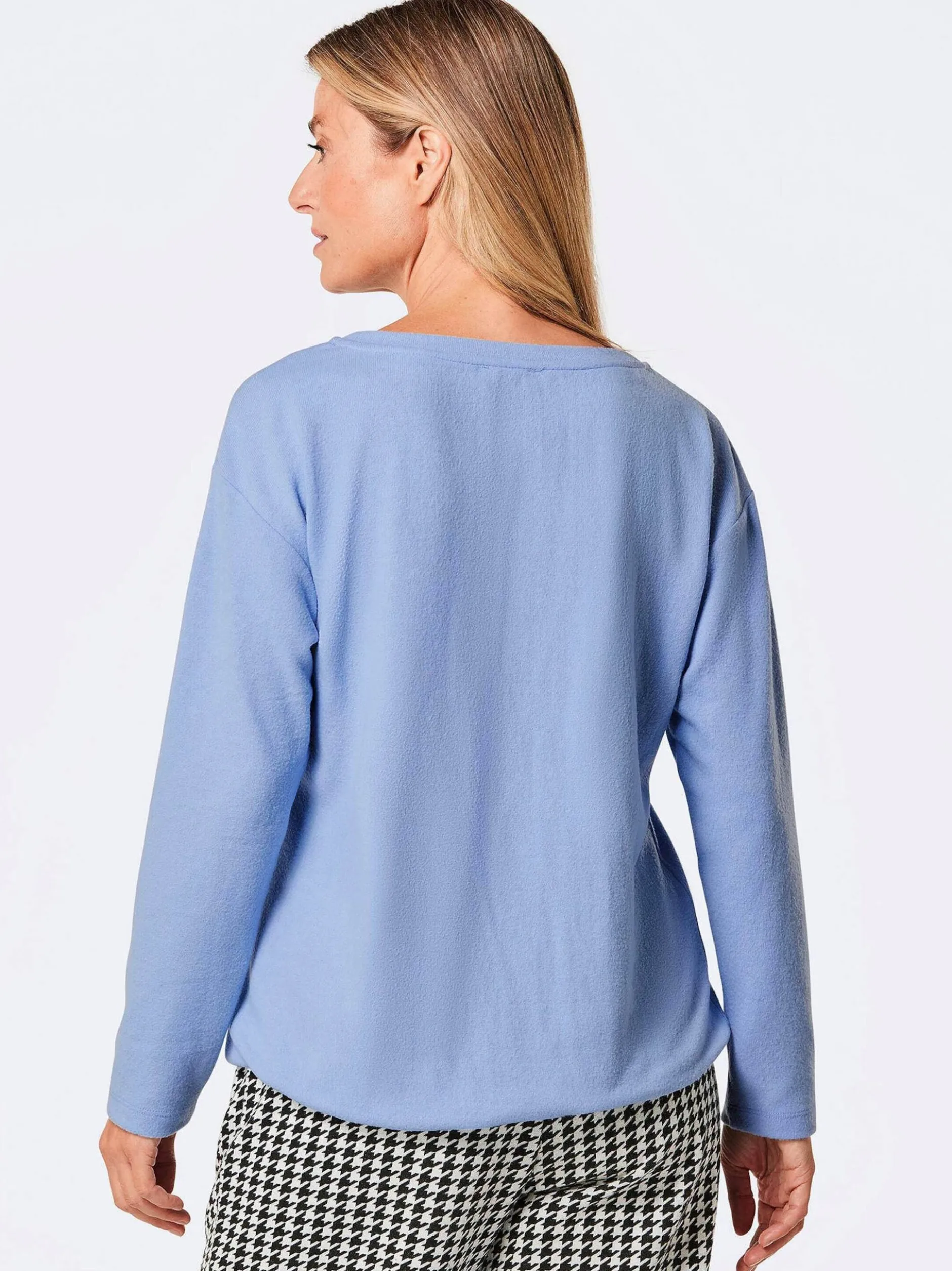 Goldner Damen Basic Shirts - Kurzgröße in hellblau