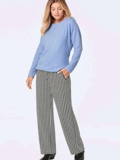 Goldner Damen Basic Shirts - Kurzgröße in hellblau
