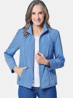 Goldner Damen Übergangsjacken in blau