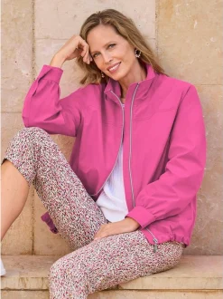 Goldner Damen Übergangsjacken in pink