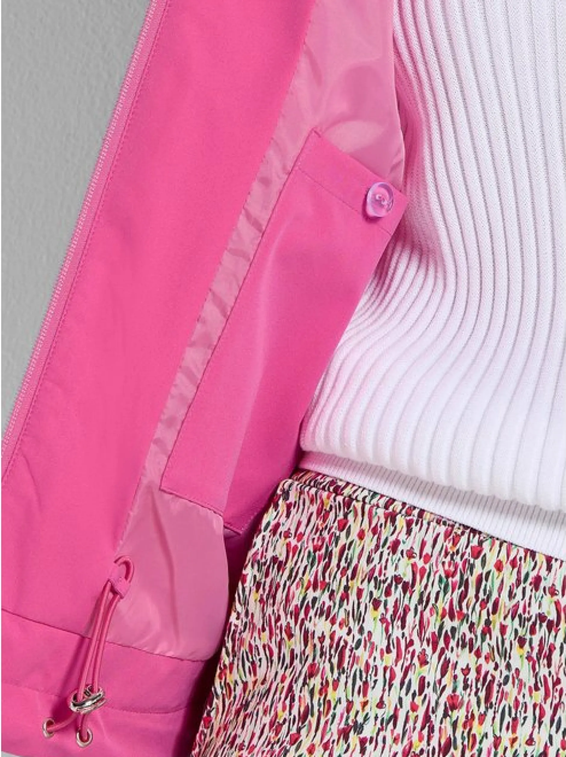 Goldner Damen Übergangsjacken in pink