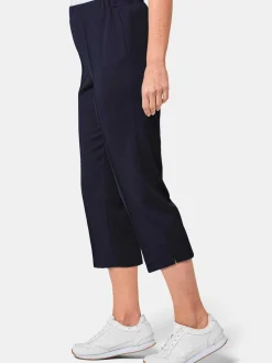 Goldner Damen Caprihosen in blau