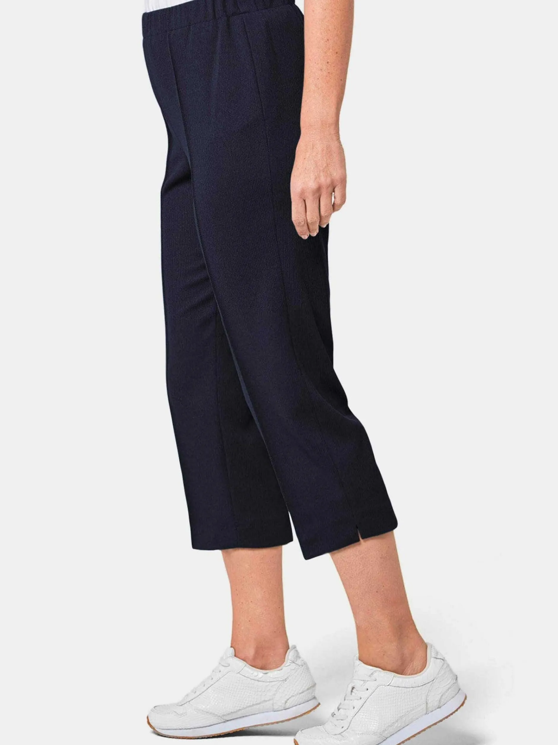 Goldner Damen Caprihosen in blau