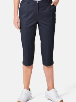 Goldner Damen Caprihosen in marine